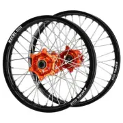 SM Pro/Excel One KTM SX/SXF 03-22 21"/19" Orange/Black Wheel Set