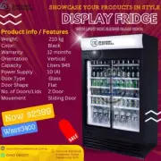Bromic Upright Display Fridge 945L - Sliding Door - Flat Glass 0450080877