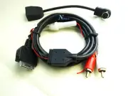 NEW SONY UNILINK CAR STEREO AUX INPUT ADAPTER + 30 PIN IPOD 2 RCA AUDIO IN CABLE