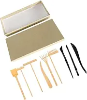 Generic 1 Set Zen Garden Rake Set for Sand Zen Garden Tools Unique Sand Art Accessories Miniature Garden Decoration Mini Plastic Rake