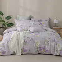 在飛比找蝦皮商城優惠-紫苑花香-200織紗精梳棉薄被套床包組