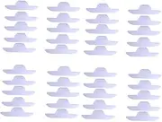 Ipetboom 2sets Sweat Proof Collar Pads Adhesive Liners for Shirts Non-woven Dry Neckline 20pcs*2