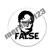 Dwight Schrute False The Office Golf Ball Marker Gift + HAT CLIP