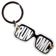 Run DMC Glasses Keyring Keychain