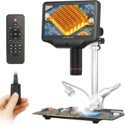 Versatile 3D HDMI Digital Microscope for Phone Repair: 7'' LCD & Remote Control