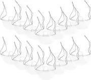 SECFOU Mouth Mask for Restaurants 20pcs Reusable Plastic Face Masks Anti-Fog Easy Maintenance