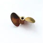 LUMIXE 1PC 447 Copper Propeller Two-Blade for DIY RC Burshless Jet Boats 47mm D47 Propellers 1.4IN 4mm/4.76mm Props/Paddle Boat Propeller (Color : 4.76mm Hole)