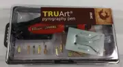 TRUArt Wood and Leather Pyrography Pen Set - Best Woodburning and Leather Cra...
