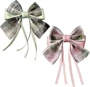 2 Pack Large Bow Hair Clips – Elegant Big Bow Barrettes for Women & Girls – Soft & Lightweight Hair Accessories for Ponytails, Half-Up Styles & Special Occasions