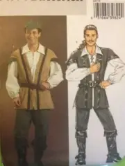 Butterick Sewing Pattern 4574 Mens Robin Hood Buccaneer Costumes Sze XL-XXXL UC