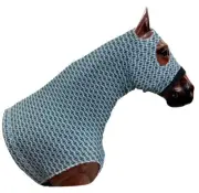 Gray Blue Aztec Lycra Hood
