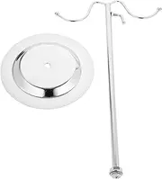 LIFKOME Stainless Steel Towel Organizer Stand with Stable Base Freestanding Vertical Towel Rack for Hand Towels Bags Multi Use Towel Holder for Bathroom Kitchen