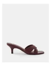 [Novo Shoes] Urzula Mules in Deep Red