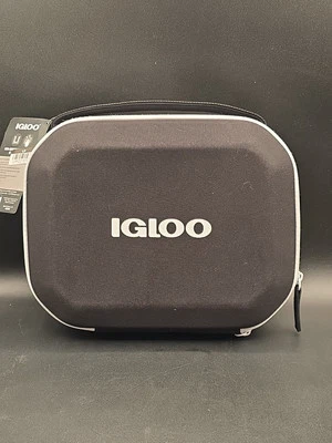 New Igloo Modern Lunch/Cooler Bag Fully Insulated Interior Mesh Pocket- Black