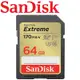 SanDisk 64GB 170MB/s Extreme U3 SDXC UHS-I V30 記憶卡