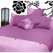 Phase 2 Scrunchie Quilt Cover Set Orchid or Petrel (Single, Double, Queen, King)