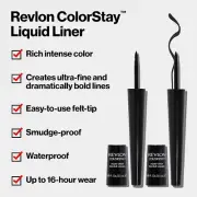 2 x Revlon Colorstay Liquid Eye Liner Eyeliner 251 Blackest Black