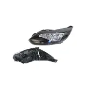 Black Right & Left Side Headlight for Ford Focus LW 04/2011 - 11/2014