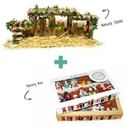 SAVANNASHOPS Dog Nativity Stable and Storage Box Nativity - Nativity Manger
