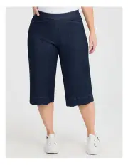 [Taking Shape] Cotton Cool Jade Bermuda Short Dark Indigo