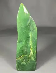 891.0G Tumble freeform top Quality crystals tower Nephrite Jade 1PCS decoration