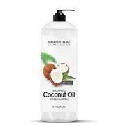 Majestic Pure Fractionated Coconut Oil - Relaxing Massage Oil, Liquid Carrier Oi