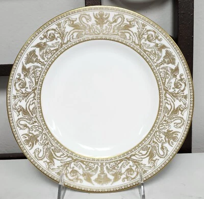Wedgwood Bone China FLORENTINE GOLD Accent Salad Plate 9" Never Used BRAND NEW