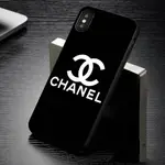 香奈兒 CHANEL* 黑色印花硬殼手機殼保護套適用於 IPHONE 15 IPHONE 15 PRO IPHONE 1