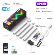 Tuya WIFI LED Wall Lights, RGB-IC Glide Wall Lights, Music Sync and Dynamic AU