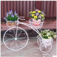 在飛比找蝦皮購物優惠-[HOME] 花架 腳踏車造型鍛鐵花架 自行車花架