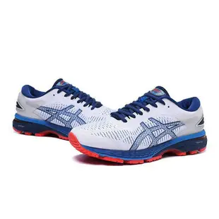 亞瑟士 Asics【現貨】asics GEL-KAYANO 25 男士穩定減震減震跑鞋白藍