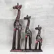 【自然屋精品】彩繪木雕長頸鹿組-3入40cm 彩繪動物 長頸鹿 木雕 鄉村風 原木 自然風 峇厘島 飾品 giraffe 一般規格