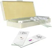Microscope Slides Prepared Lab Specimens Set-50 PCS Collection, Biology Sample