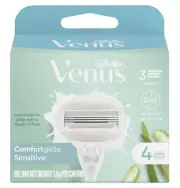 Gillette Venus Comfortglide Sensitive Women'S Razor Blade Refills, 4 Count