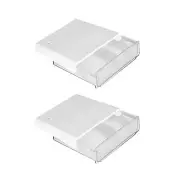 2Pk Large Under Desk Drawer Attachable Hidden Storage Organizer for Home Office