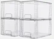 Vtopmart 4 Stackable Storage Drawers, Easily Assemble