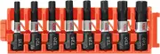 BOSCH CCSTV108 8-Piece Assorted Set 1 In. Impact Tough Torx Insert Bits with Clip for Custom Case System