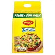MAGGI 2-minute Instant Noodles Masala Noodles Goodness of Iron Family Pack of 8