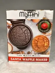 Winter Christmas Mini Red Santa Waffle Maker Stocking Stuffer Secret White Gift