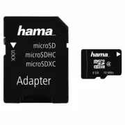 Hama 8 GB MICROSD Class 4 Memory Card With Adapter SD