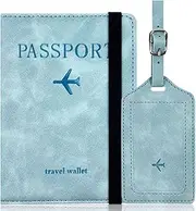 [CHUAN boutique] Passport Bag Passport Holder Leather Travel Multi-Function Ticket Leather Case Card Holder Travel Passport Organizer