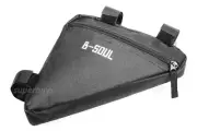Black Triangle Bike Frame Bag Bicycle Cycling Riding Pouch Connects Frame Tools