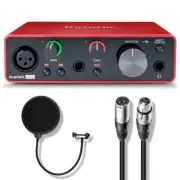 Focusrite Scarlett Solo 3rd Gen USB Audio Interface Bundle with Accessories