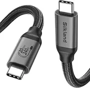 Silkland USB C Monitor Display Cable [4K@144Hz/60Hz 8K@30Hz], USB C 3.2 Gen 2x2 Video Cable, 20Gbps Data Transfer, 240W PD Fast Charge, Type C Cable Compatible with MacBook Pro, Tablet, Mac Studio 1M