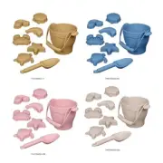Children Sandpit Play Set Portable Bucket Shovel Animal Moulds DIY Building Toy