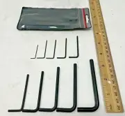 Eklind 10 Pc Hex Key Allen Wrench Set USA Inch SAE 1/4" 7/32" 3/16 5/32 1/8 3/32