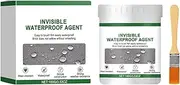 Waterproof Coating - Transparent Waterproof Glue | Wall Leak Repair Glue Crack Seepage Agent with Brush for Basement Tile Wood Roof Deck Aquarium Swimming