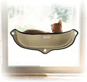 K&H PET PRODUCTS 100213413 EZ Mount Window Bed, Tan, 27" x 11"