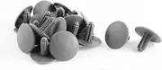 uxcell 20 Pcs Gray Trim Panel Fastener Clips 6.5x5mm Hole for Car