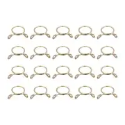 Fuel Line Hose Clips, 100pcs 14mm 65Mn Steel Tubing Spring Clamps